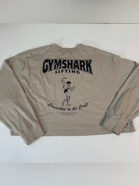 GYMSHARK LIFTING - WOMENS CROPPED - LONG SLEEVE ATHLETIC SHIRT